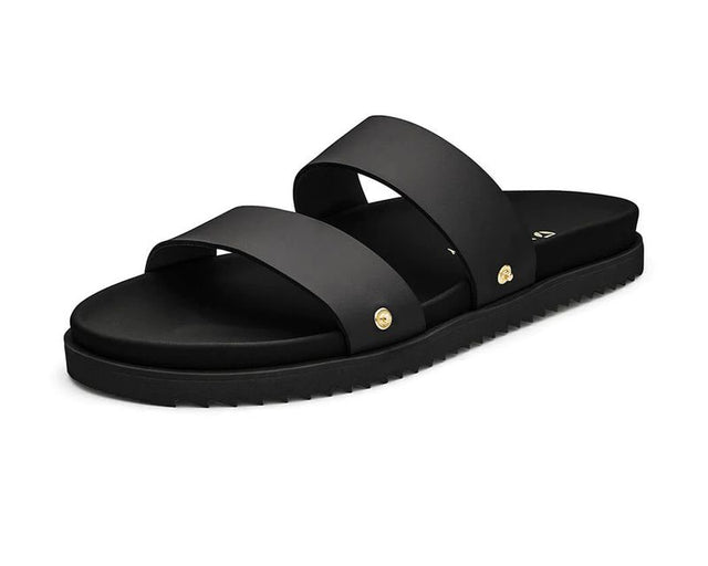 HeyMarly Basis Doppel-Riemen Sandale CASUAL CLEAN BLACK PS2