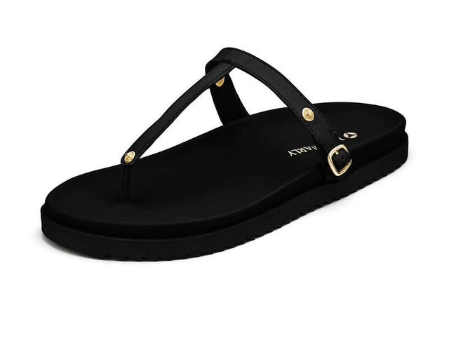 HeyMarly DamenBasis Zehentreter CASUAL CLEAN BLACK TS