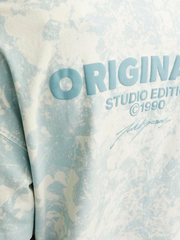 JORBORA TIE DYE TEE SS CREW NECK BLK