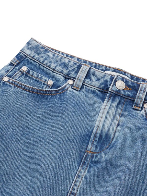 Maxi-Jeansrock mit recycelter Baumwolle