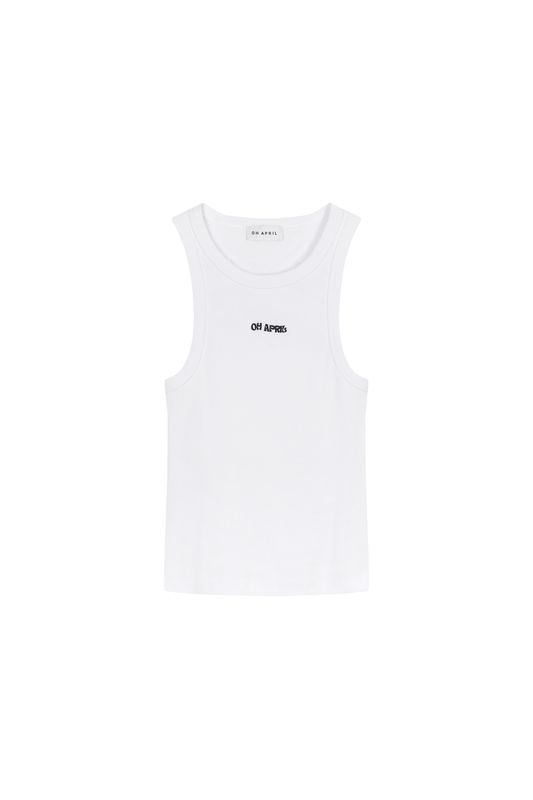 Oh April -
Asa
Rib Top White/Black