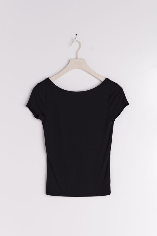 Soft touch low back top