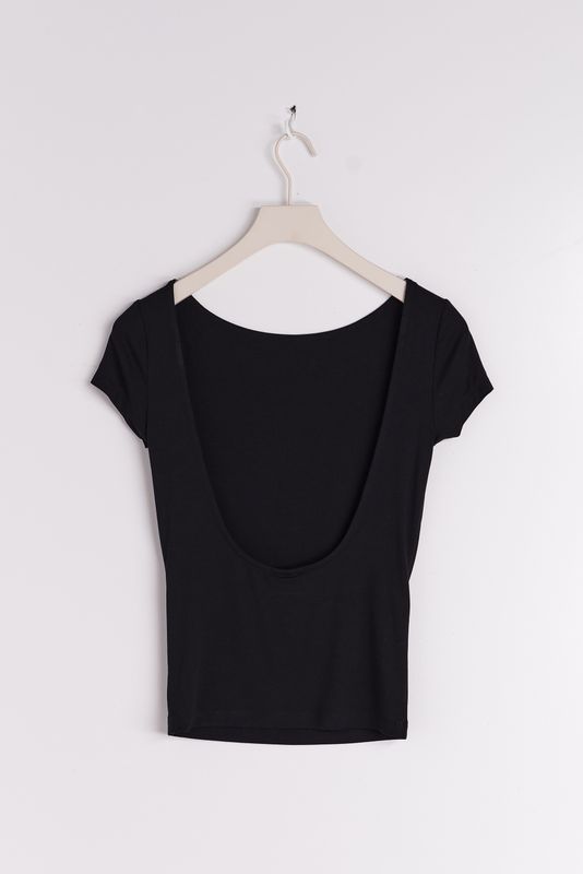 Soft touch low back top