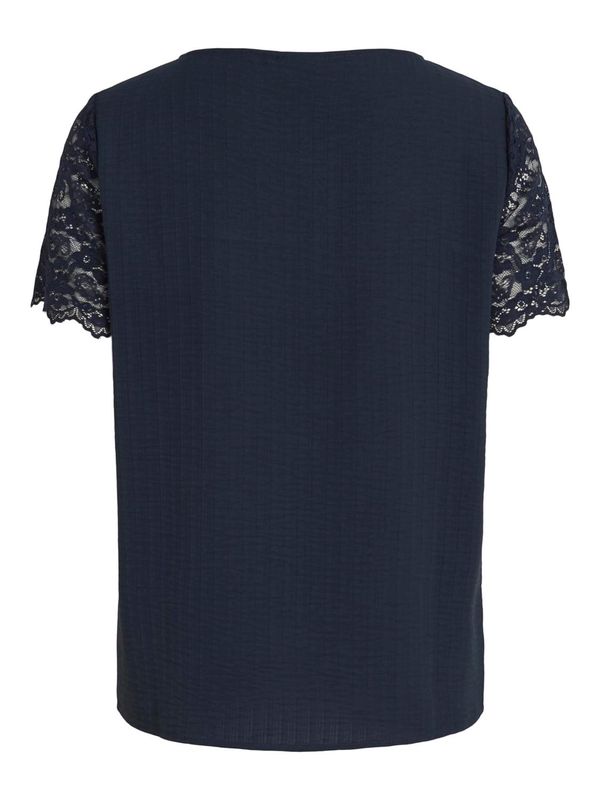 VILOVIE S/S LACE TOP/SU - NOOS