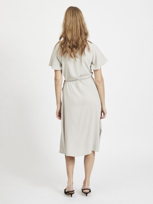 VILOVIE S/S WRAP MIDI DRESS/SU - NOOS