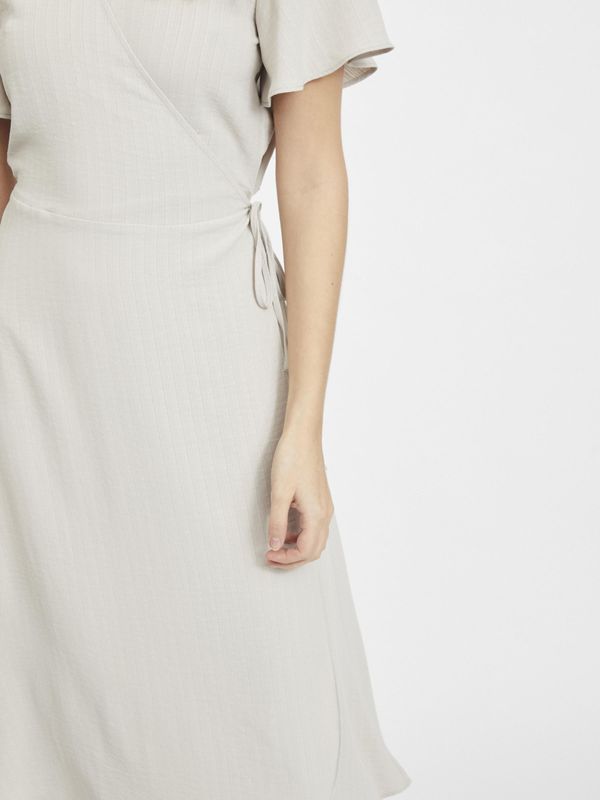 VILOVIE S/S WRAP MIDI DRESS/SU - NOOS