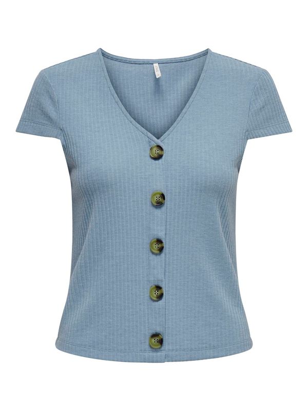 ONLNELLA S/S BUTTON TOP JRS NOOS
