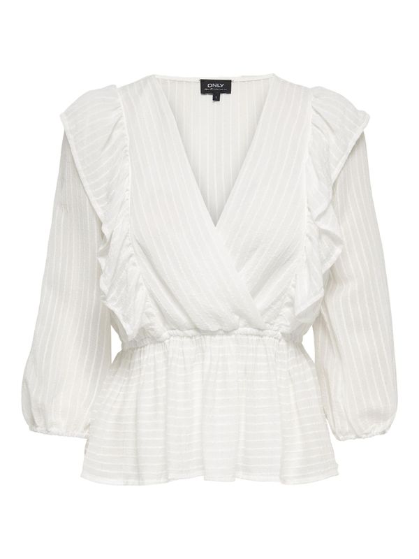 ONLLONDON 3/4 RUFFLE TOP NOOS WVN