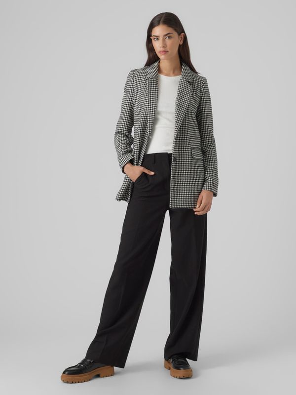 VMHARPER LS LOOSE HOUNDSTOOTH BLAZER