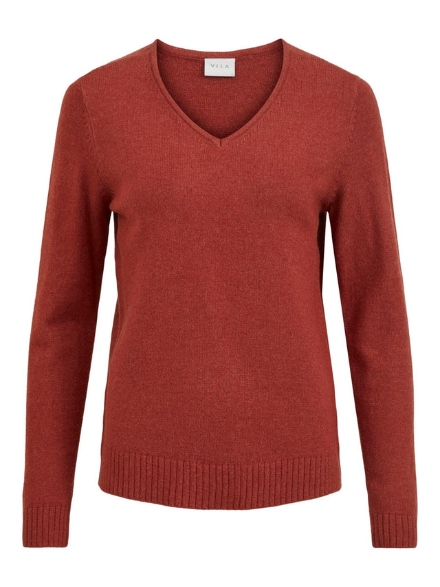 VIRIL V-NECK L/S KNIT TOP - NOOS