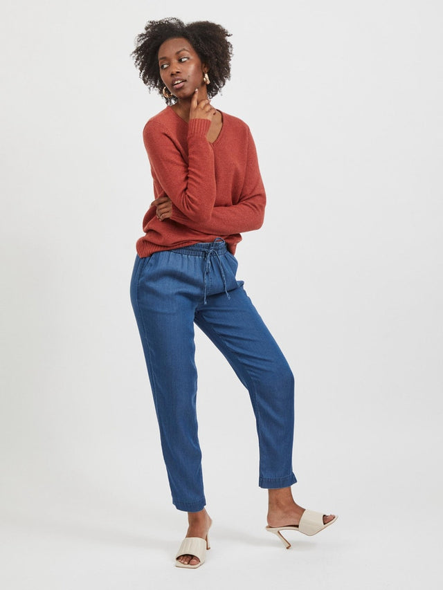 VIRIL V-NECK L/S KNIT TOP - NOOS