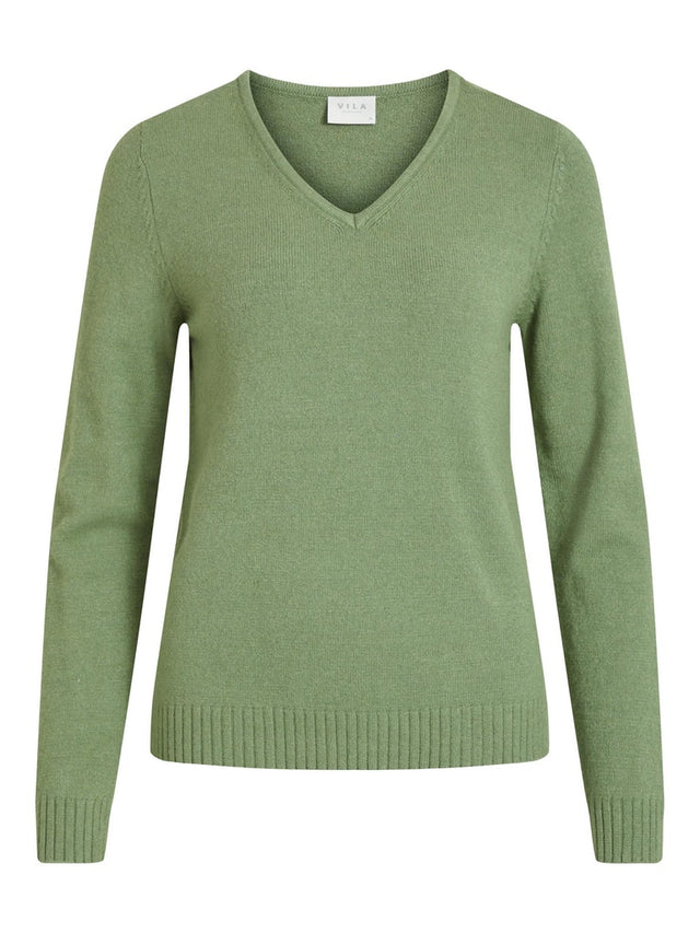 VIRIL V-NECK L/S KNIT TOP - NOOS