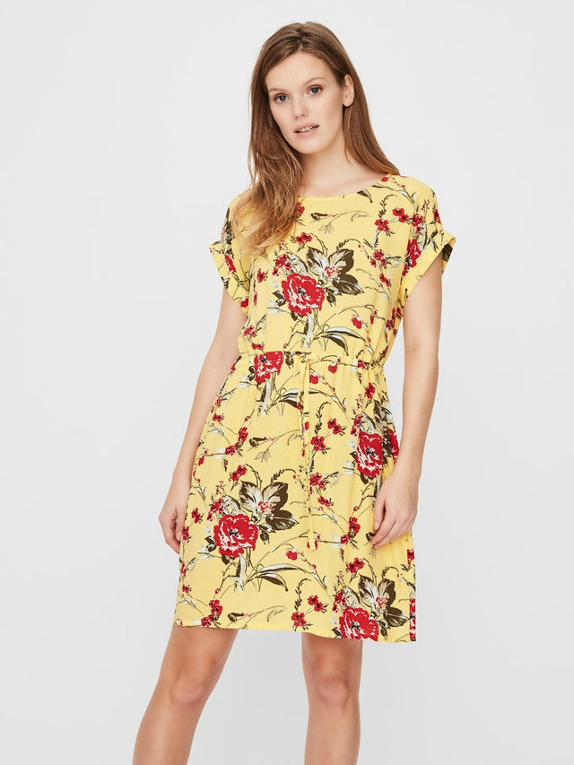 VMSIMPLY EASY SS SHORT DRESS WVN GA
