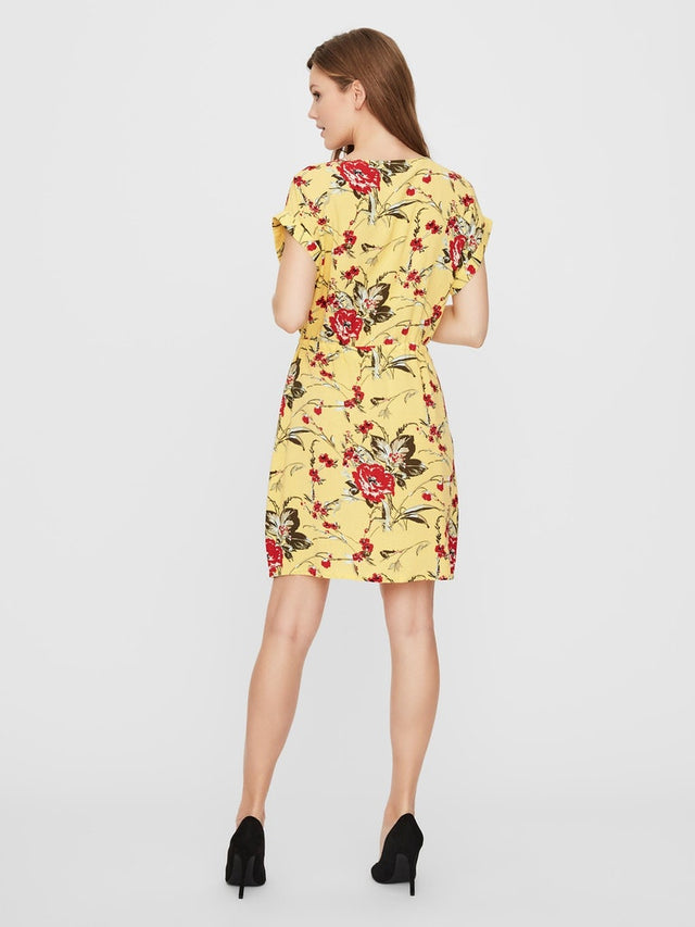 VMSIMPLY EASY SS SHORT DRESS WVN GA