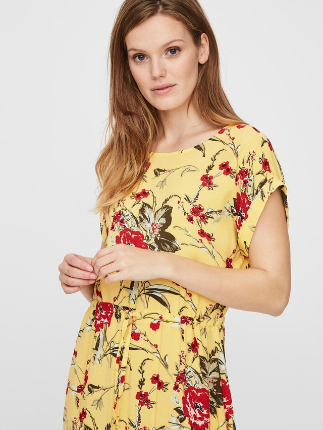 VMSIMPLY EASY SS SHORT DRESS WVN GA