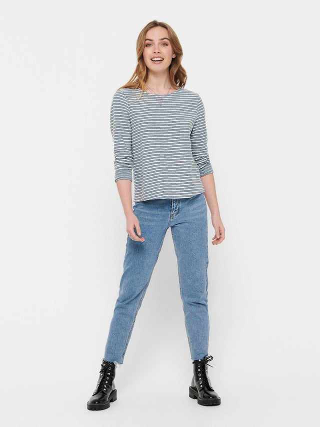 ONLELLY STRIPE L/S BOW TOP NOOS JRS