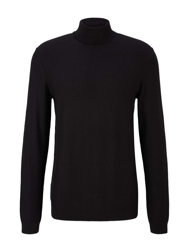 fine structured turtle neck