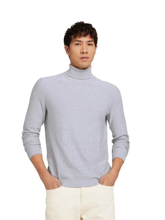 fine structured turtle neck