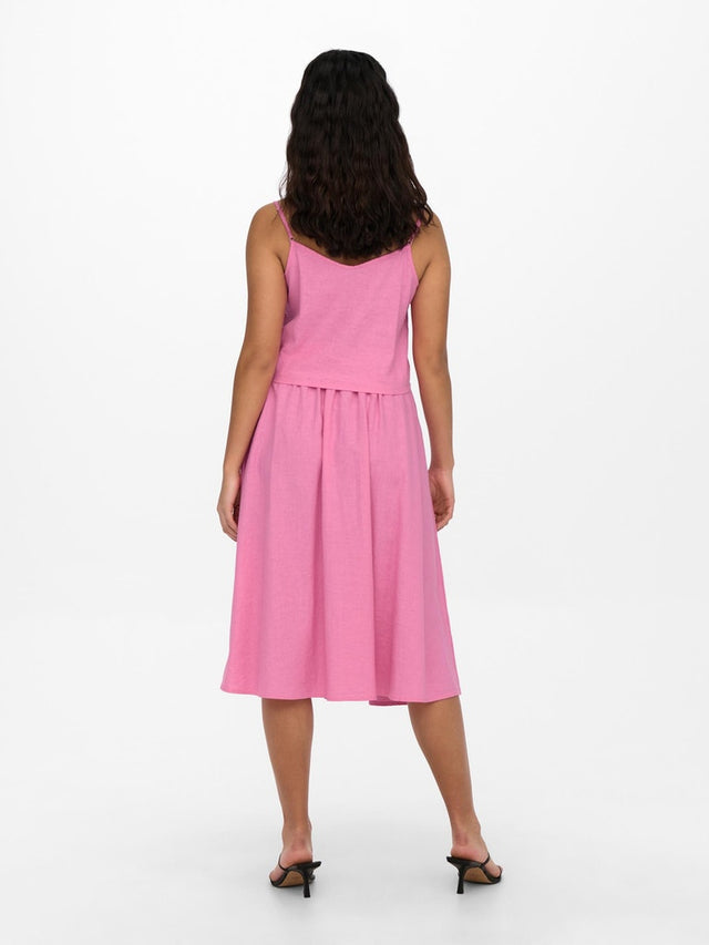 ONLCARO STRAP LINEN BLEND KNOT TOP PNT