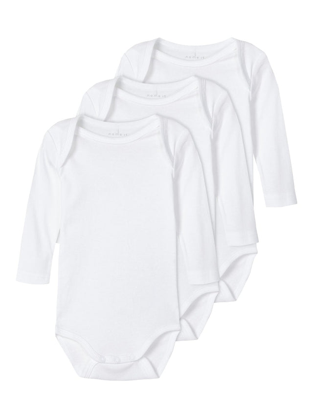 NBNBODY 3P LS SOLID WHITE 3 NOOS