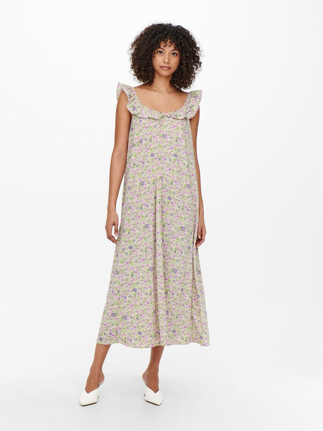 ONLZORA LIFE STRAP ALLIE MIDI DRESS PTM