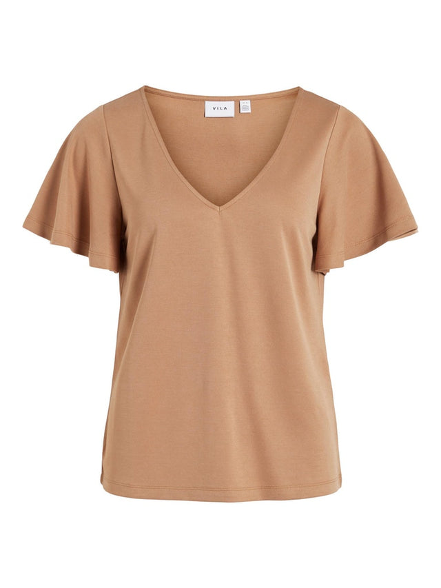 VIMODALI V-NECK S/S TOP/SU/R