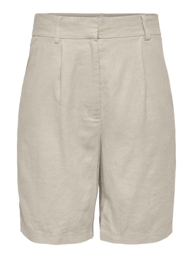 ONLCARO HW LONG LINEN BLEND SHORTS TLR