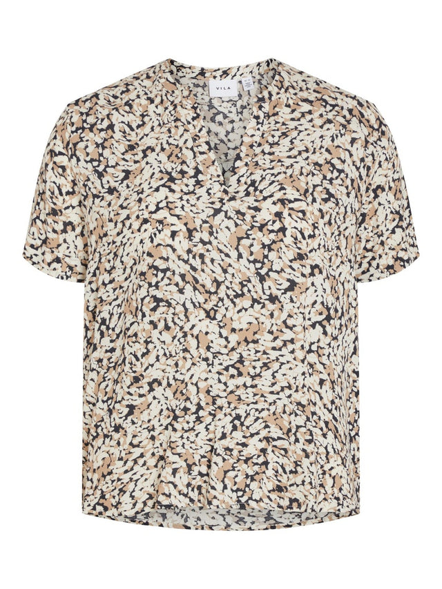 VIMOASHLY V-NECK S/S TOP/SU/R