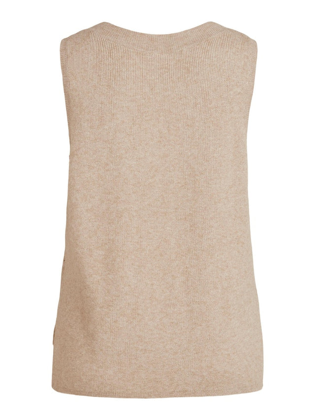 VIRIL KNIT RIB V-NECK S/L VEST - NOOS