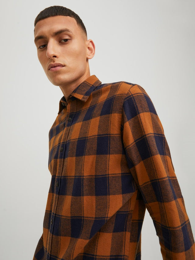 JJPLAIN AUTUMN BUFFALO SHIRT LS