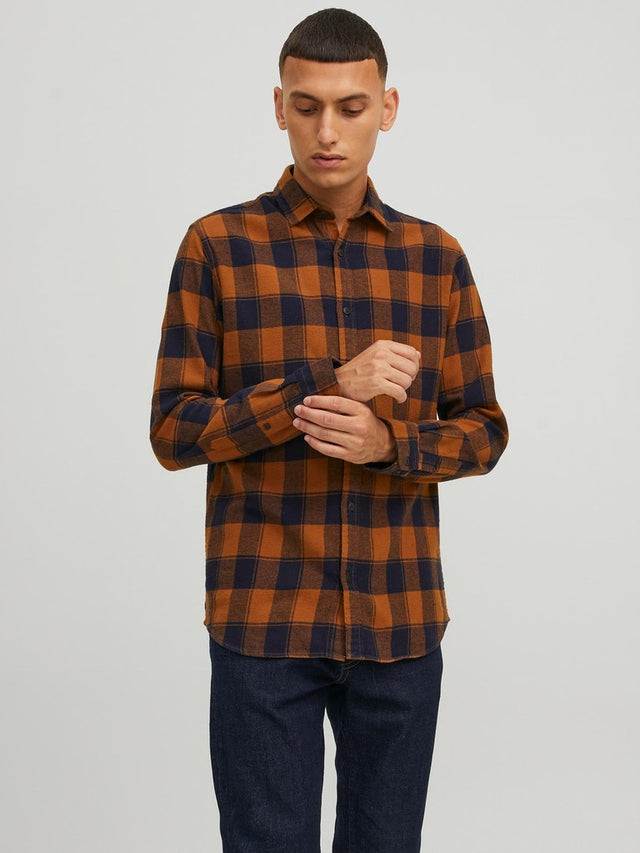 JJPLAIN AUTUMN BUFFALO SHIRT LS