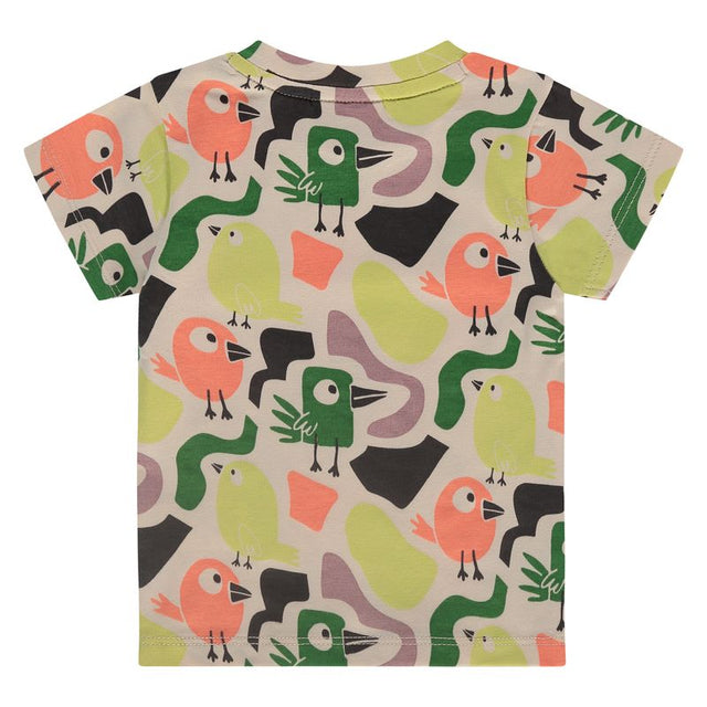 Baby Jungen T-shirt Vögel bunt