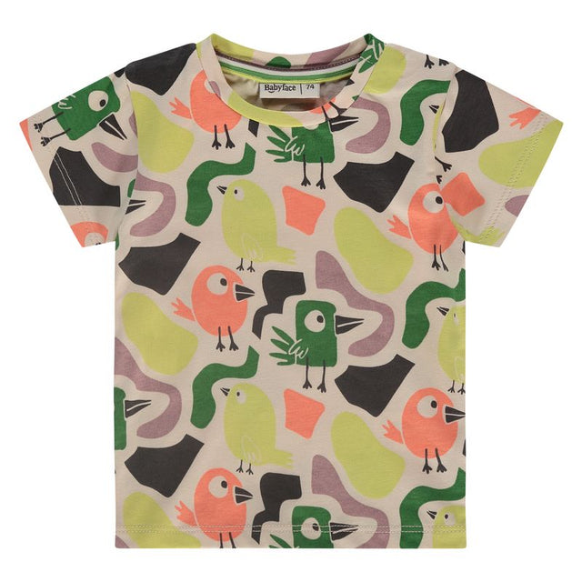 Baby Jungen T-shirt Vögel bunt