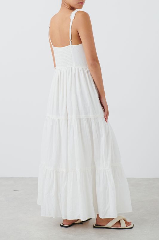 Trim maxi dress