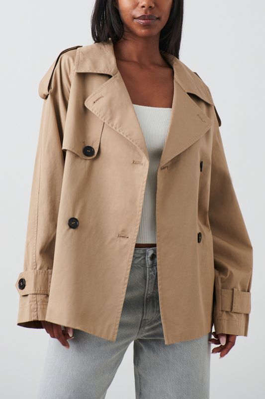 short belted trench coat