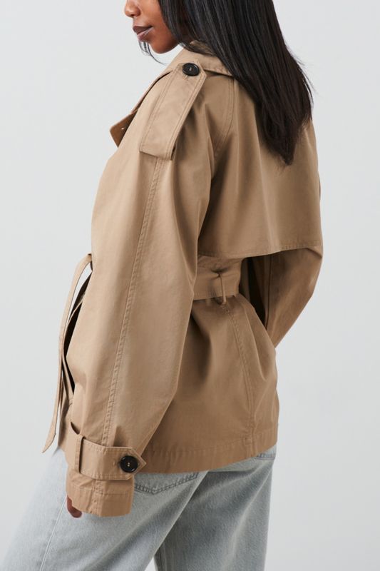 short belted trench coat