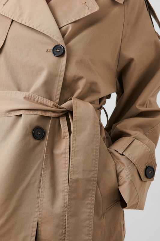 short belted trench coat