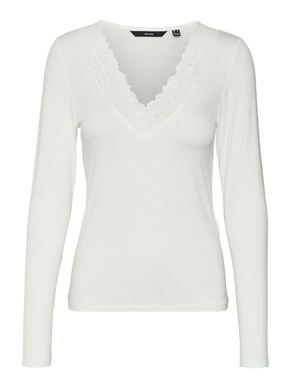 VMROSA LS V-NECK LACE TOP GA JRS NOOS