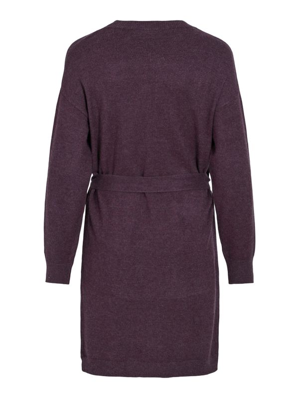 VIRIL O-NECK L/S BELT KNIT DRESS - NOOS