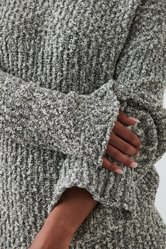 slub knitted sweater