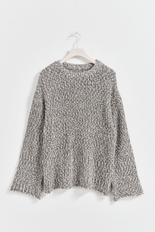 slub knitted sweater