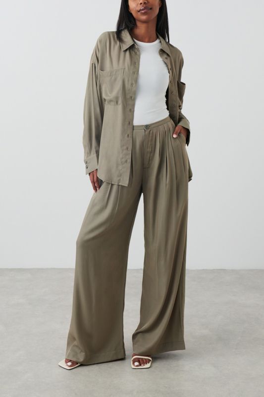 fluid wide trousers