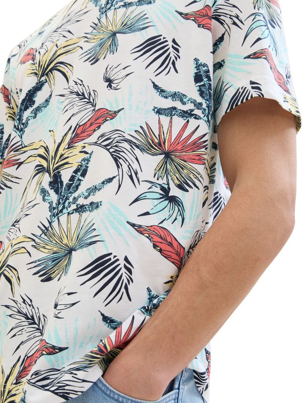 T-Shirt mit Palmenprint