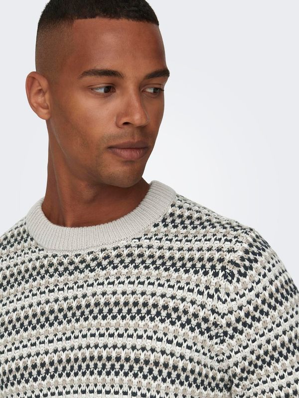 ONSMUSA REG 3 STRUC CREW KNIT