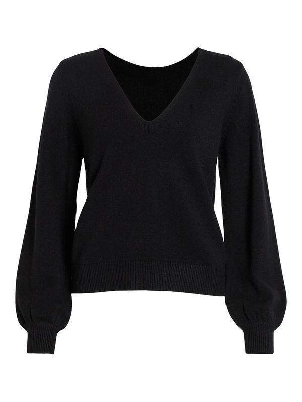 VIRIL REV V-NECK L/S KNIT TOP - NOOS