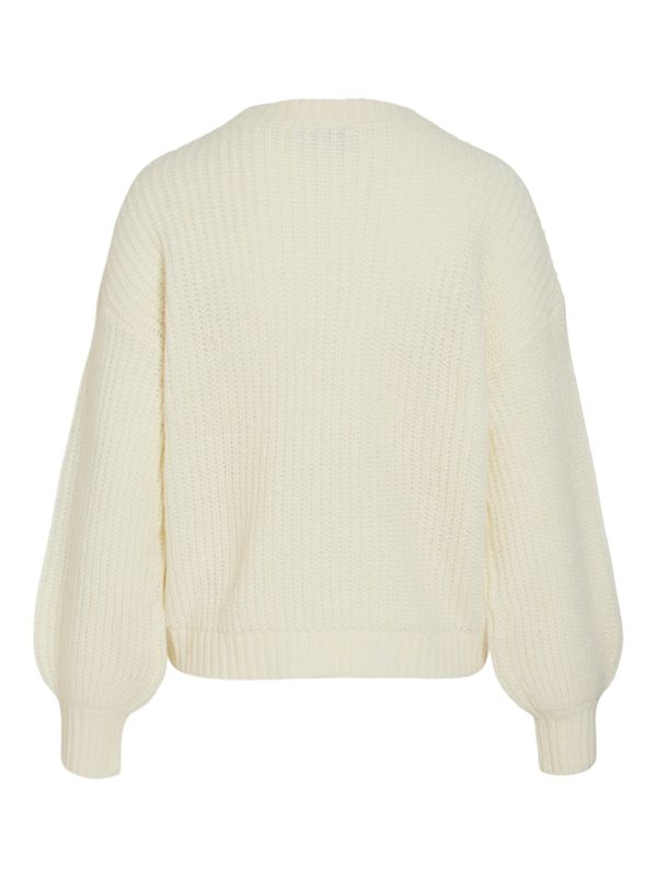 VIKIANA O-NECK L/S DETAIL KNIT TOP