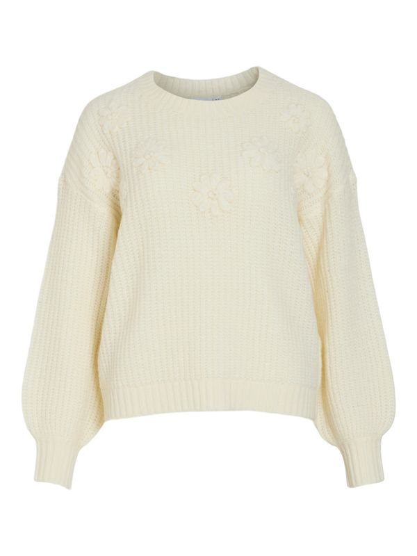 VIKIANA O-NECK L/S DETAIL KNIT TOP