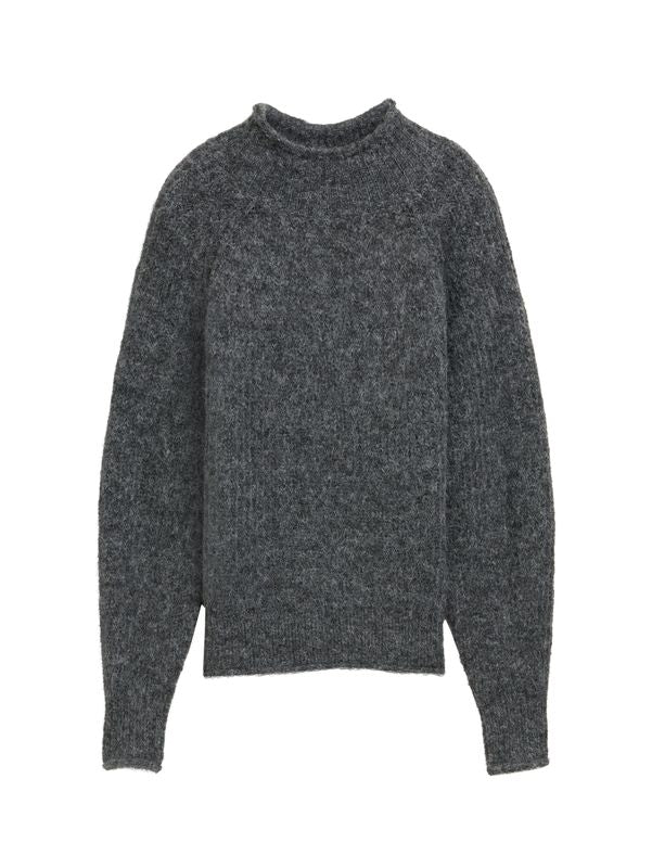 Relaxed Pullover mit Stehkragen