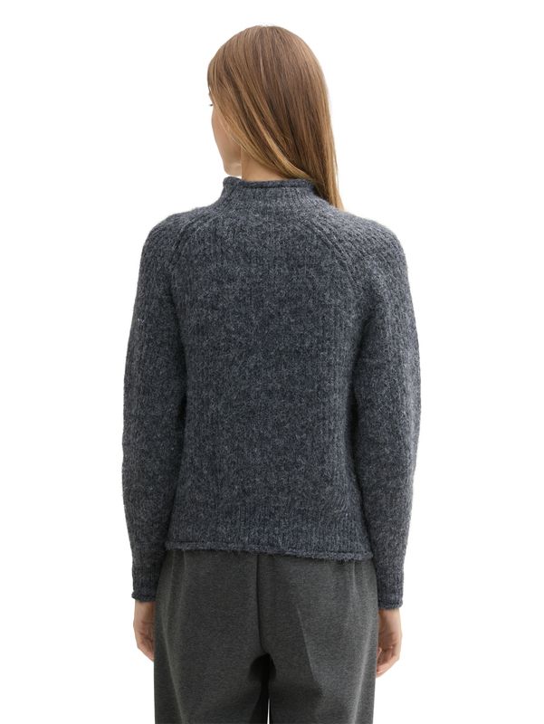 Relaxed Pullover mit Stehkragen