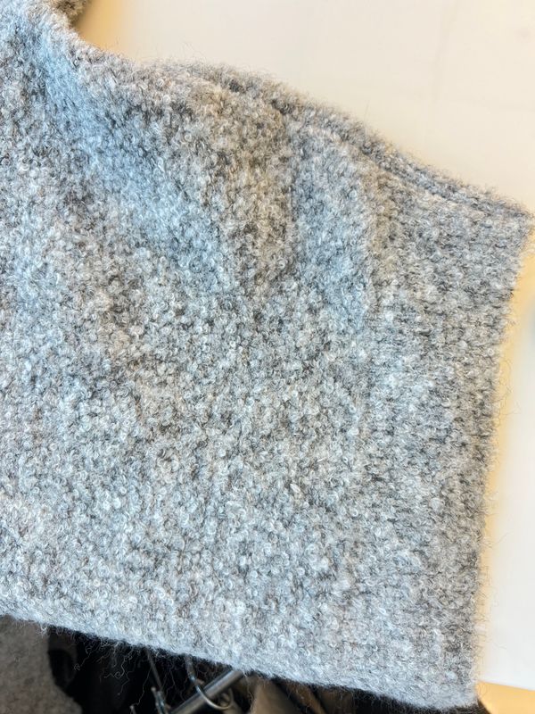 boucle knitted sweater